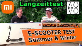 Langzeittest: Elektro Scooter XIAOMI Pro2 vs. AOVO 365pro